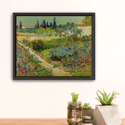 Clearance Kirklands Home Flowering Garden Path Canvas Art Print, 22x18 in. Green