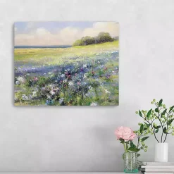 Hot Kirklands Home Flowers by the Sea Canvas Art Print