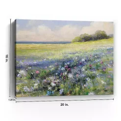 Hot Kirklands Home Flowers by the Sea Canvas Art Print