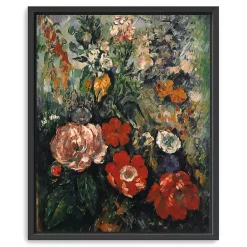 Discount Kirklands Home Flowers Paul Cezanne Framed Canvas Art Print Multi