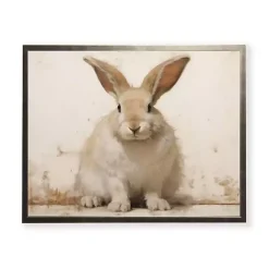 Sale Kirklands Home Fluffy Bunny Framed Art Print
