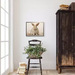 Sale Kirklands Home Fluffy Bunny Framed Art Print