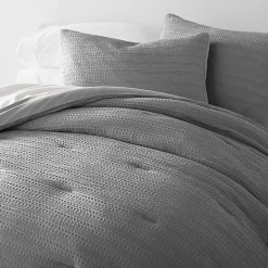 New Kirklands Home Fog Waffle Ultra-Soft 3-pc. Queen Comforter Set Gray