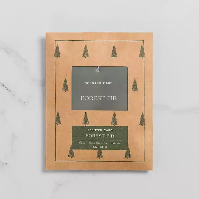 Outlet Kirklands Home Forest Fir Scented Cards, Set of 3