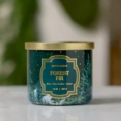 Best Kirklands Home Forest Fir Triple Wick Jar Candle Green