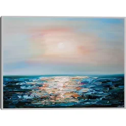 Outlet Kirklands Home Forgotten Sunrise Framed Canvas Art Print Blue