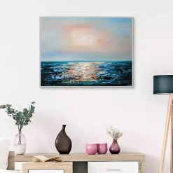 Outlet Kirklands Home Forgotten Sunrise Framed Canvas Art Print Blue