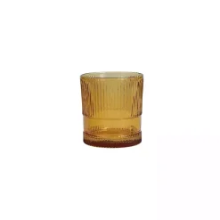 Discount Kirklands Home Fortessa Amber NoHo Short Glasses, Set of 4 Orange