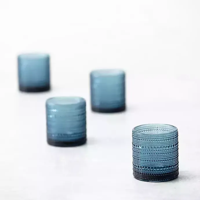 Outlet Kirklands Home Fortessa Jupiter Short Glasses, Set of 6 Blue