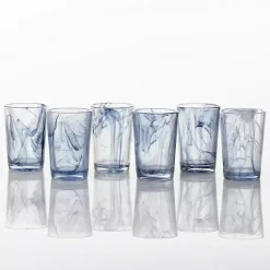 Discount Kirklands Home Fortessa Swirl Tall Glasses, Set of 6 Blue