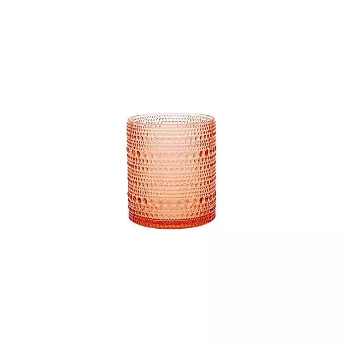 Best Kirklands Home Fortessa Coral Orbetto Short Glasses, Set of 4 Orange