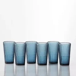 Discount Kirklands Home Fortessa Cornflower Malcolm Tall Glasses, Set of 6 Blue