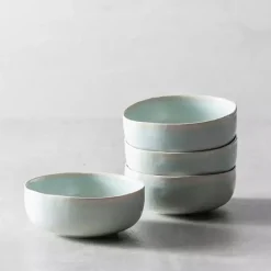Sale Kirklands Home Fortessa Cypress Ceramic Soup Bowls, Set of 4 Blue