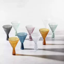 Sale Kirklands Home Fortessa Sage Jupiter Martini Glasses, Set of 4 Green