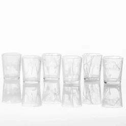 New Kirklands Home Fortessa Swirl Glasses, Set of 6 White