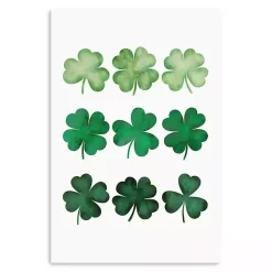 Sale Kirklands Home Four Leaf Clovers Canvas Art Print