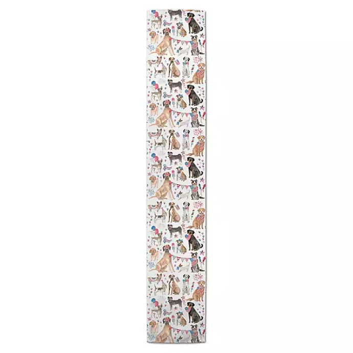 Sale Kirklands Home Fourth of July Patriotic Pups Table Runner, 90 in.