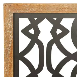 Online Kirklands Home Framed Matte Black Metal Wall Plaques, Set of 4