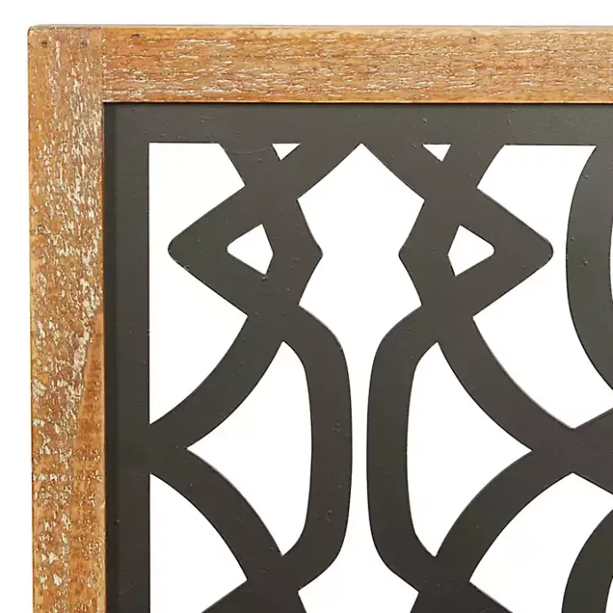 Online Kirklands Home Framed Matte Black Metal Wall Plaques, Set of 4