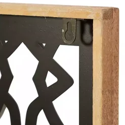 Online Kirklands Home Framed Matte Black Metal Wall Plaques, Set of 4