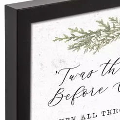 Best Kirklands Home Framed Night Before Christmas Canvas Wall Plaque