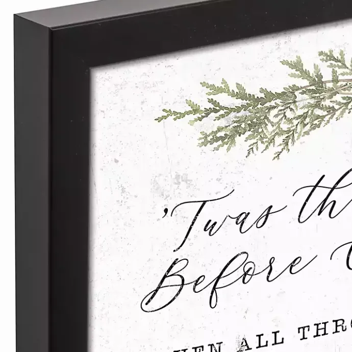 Best Kirklands Home Framed Night Before Christmas Canvas Wall Plaque