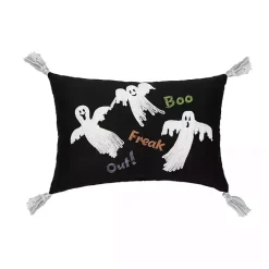 Hot Kirklands Home Freak Out! Ghosts Halloween Lumbar Pillow