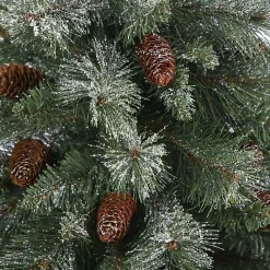 Clearance Kirklands Home French Alps Mountain Pine Tree in Red Planter