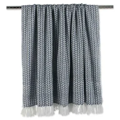 Best Kirklands Home French and White Arrowhead Throw Blue