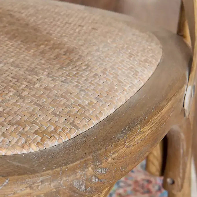 Outlet Kirklands Home French Country X-Back Dining Chairs, Set of 2 Gray