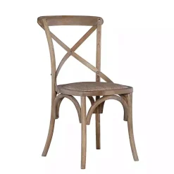 Outlet Kirklands Home French Country X-Back Dining Chairs, Set of 2 Gray