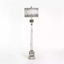 Best Kirklands Home French Distressed White Floor Lamp