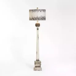 Best Kirklands Home French Distressed White Floor Lamp