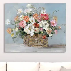 Online Kirklands Home Fresh Flower Market Canvas Art Print Multi