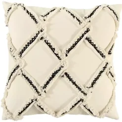 Best Kirklands Home Fringe Stitched Lattice Throw Pillow