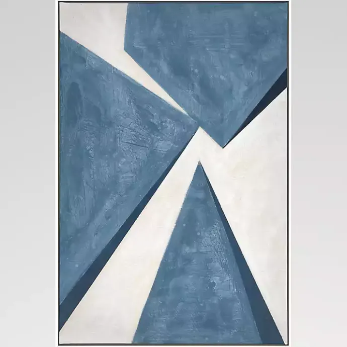 New Kirklands Home From Below II Framed Canvas Art Print Blue