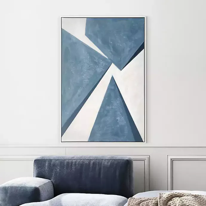 New Kirklands Home From Below II Framed Canvas Art Print Blue