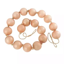 Online Kirklands Home Frosted Amber Glass Bead Garland Pink