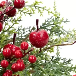 Discount Kirklands Home Frosted Berry and Crabapple Cedar and Pine Wreath