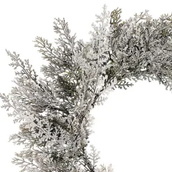 New Kirklands Home Frosted Cedar Christmas Wreath