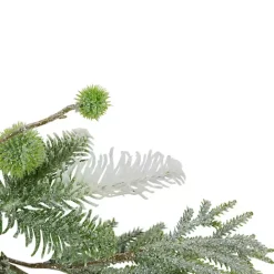 Online Kirklands Home Frosted Evergreen and Pinecone Forest Garland