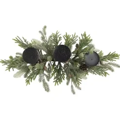 Clearance Kirklands Home Frosted Evergreen Pine Candle Centerpiece