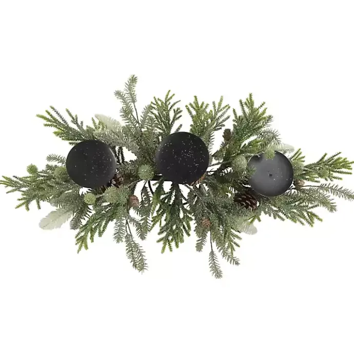 Clearance Kirklands Home Frosted Evergreen Pine Candle Centerpiece