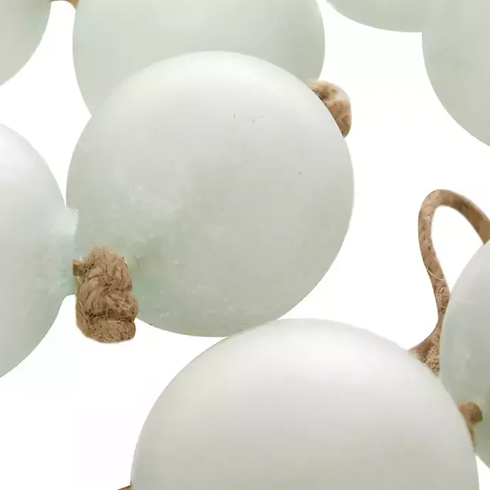 Sale Kirklands Home Frosted Light Teal Glass Bead Garland Blue