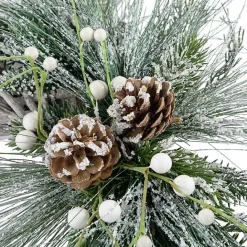 New Kirklands Home Frosted Pine and Foliage Twig Wreath