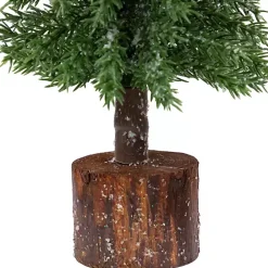 Best Kirklands Home Frosted Pine Jute Base Christmas Tree
