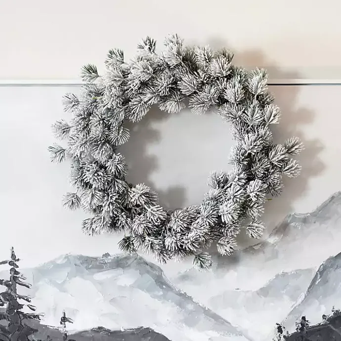 Outlet Kirklands Home Frosted Pinecone Cluster Christmas Wreath