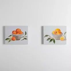 Hot Kirklands Home Fruit Bowls Canvas Art Prints, Set of 2