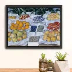 Outlet Kirklands Home Fruit Displayed on Stand Canvas Print, 26x20 in.
