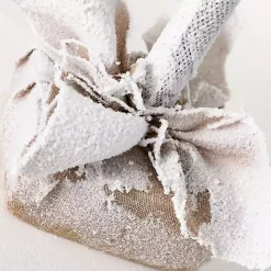 Sale Kirklands Home 4ft. Flocked Pine Christmas Tree in Burlap Sack